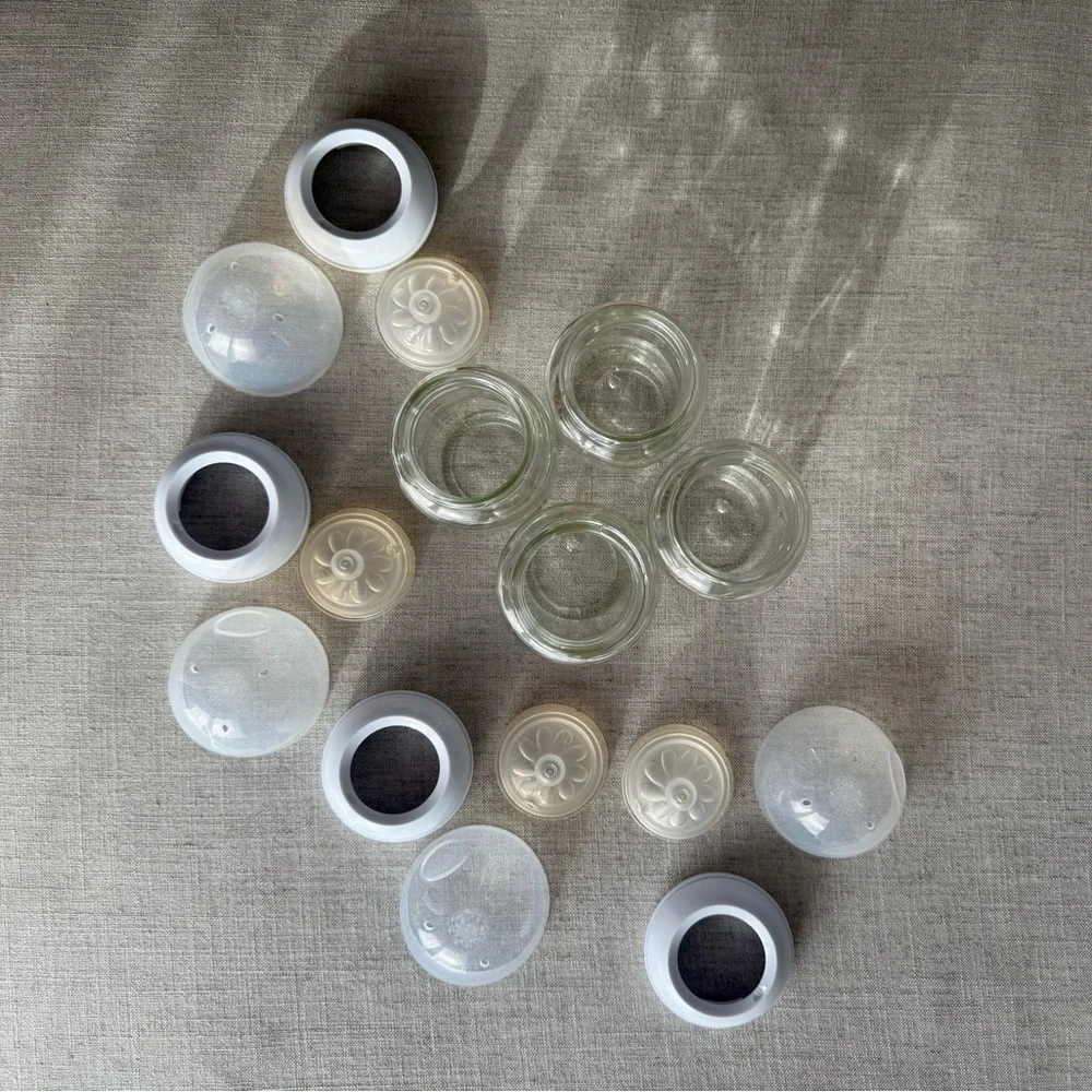 Philips Avent Glass Natural Baby Bottles w/ Natural Response Nipple, 8oz - VGUC - Picture 5 of 10